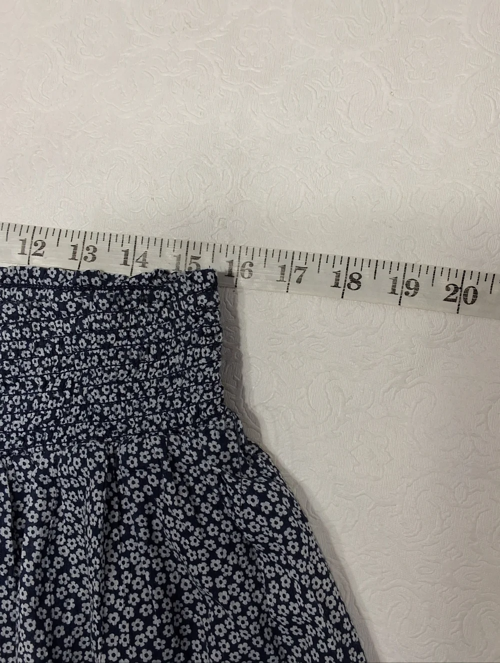 Old Navy Blue Floral Mini Skirt Size L
